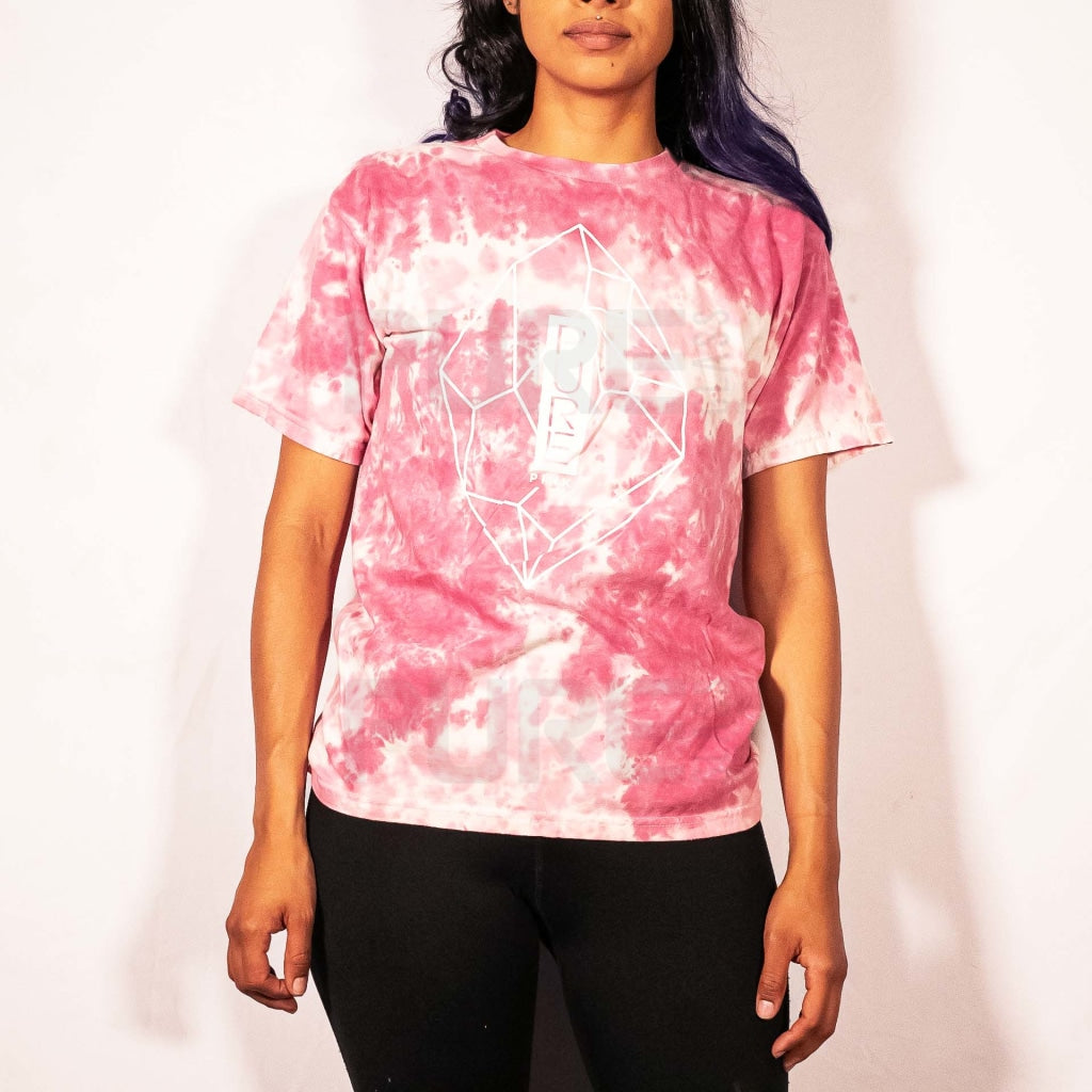 Pure Pink Tie Dye T-Shirt Small