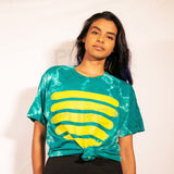 Pure Teal Tie Dye T-Shirt Small